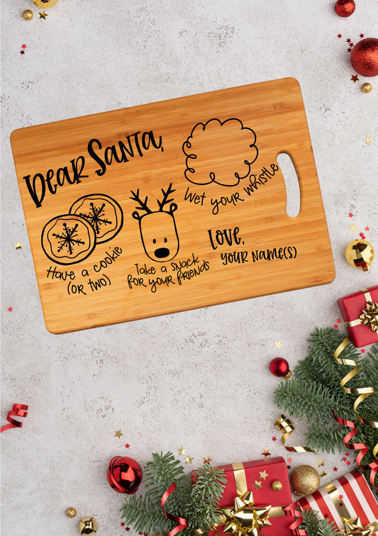 Personalised Santa Snack Board
